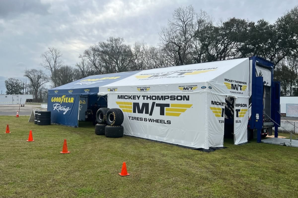 Mickey Thompson Tires and Wheels race display awning by DMP